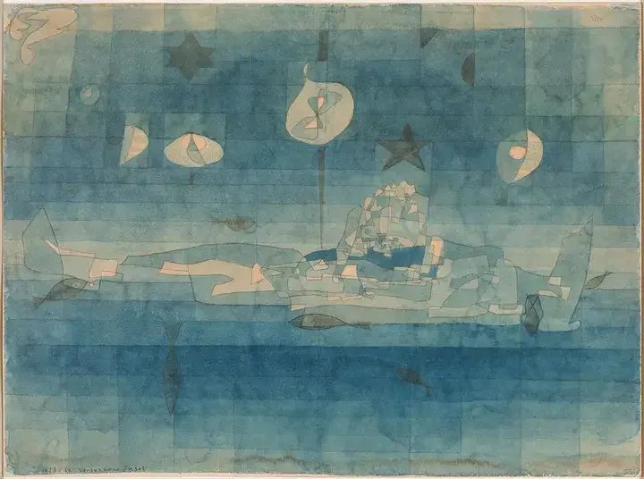 La isla sumergida - Paul Klee