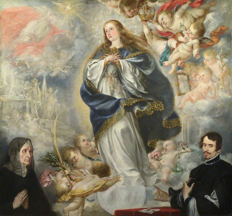La Inmaculada Concepción con dos donantes - Juan de Valdés Leal