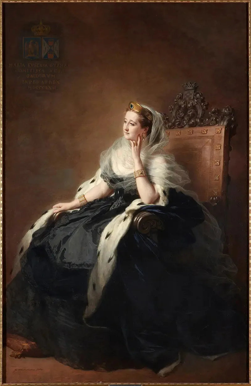 La emperatriz Eugenia con vestido de corte - Franz Xaver Winterhalter