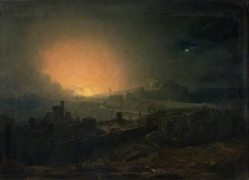 El incendio de Edimburgo - John Martin
