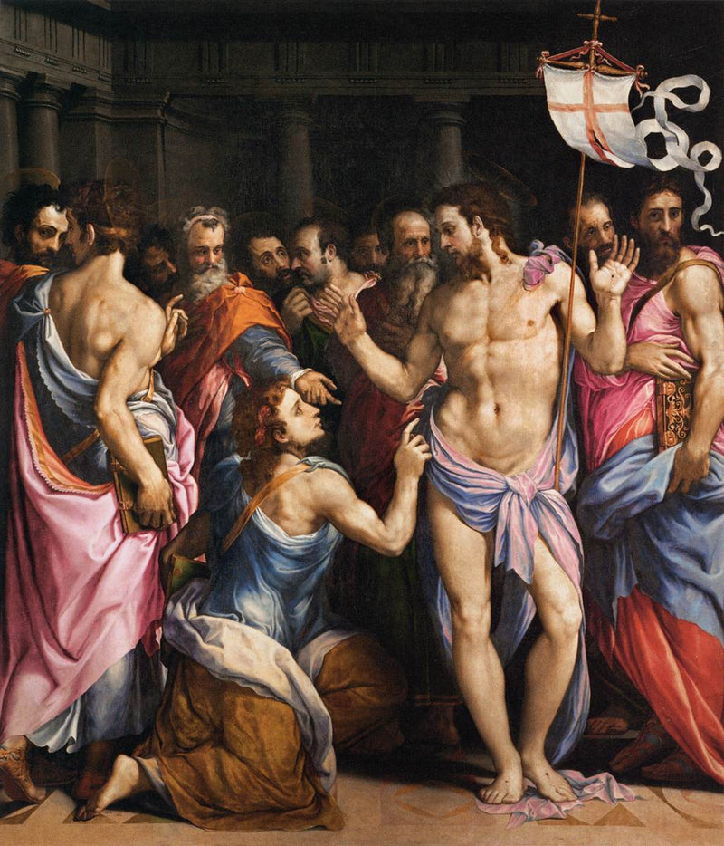 La incredulidad de san Tomás - Francesco Salviati