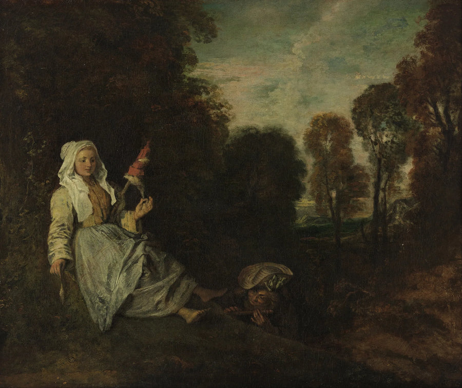 La indiscreta - Antoine Watteau