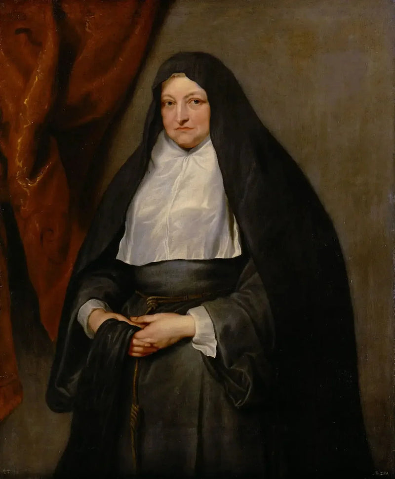 La infanta Isabel Clara Eugenia de Austria en hábito religioso - Antoine van Dyck