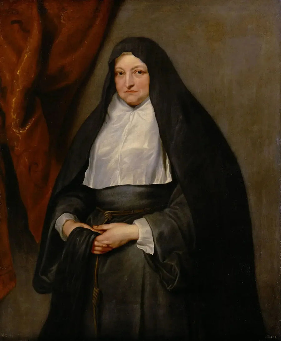 La infanta Isabel Clara Eugenia de Austria en hábito religioso - Antoine van Dyck