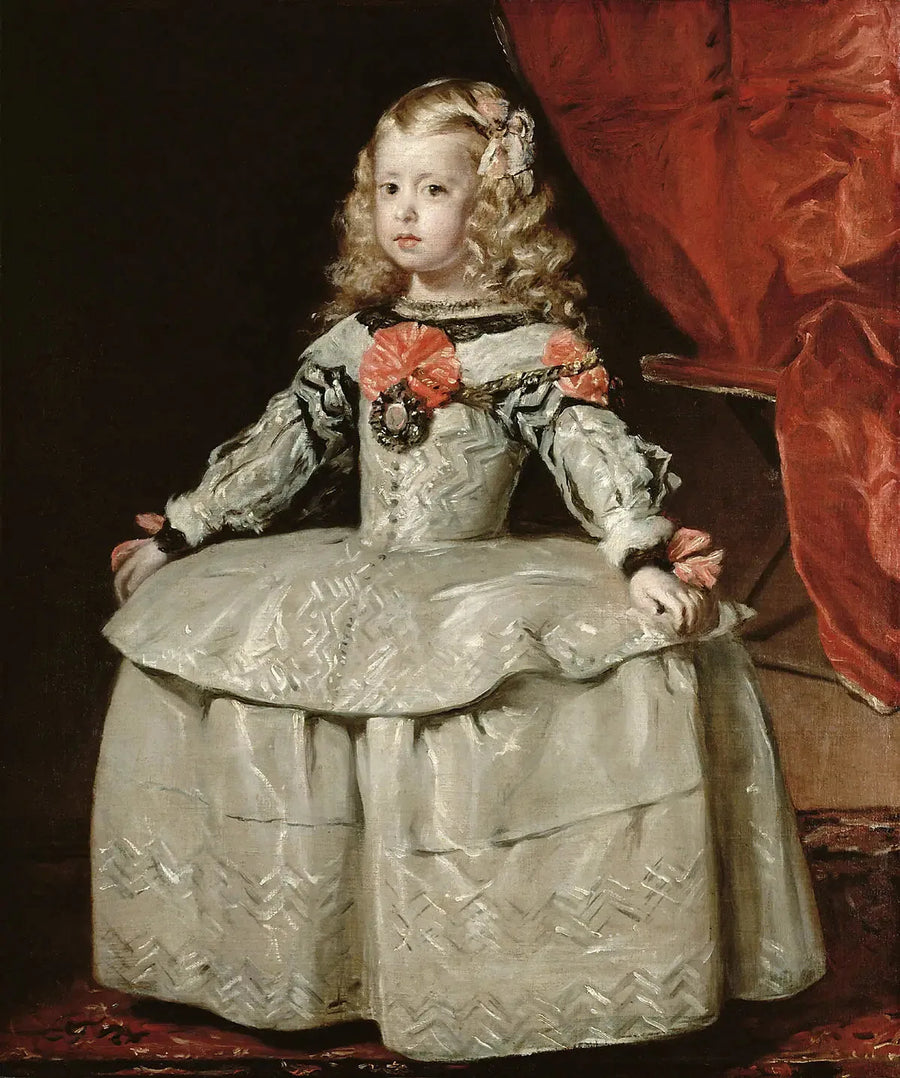 La Infanta Margarita con vestido blanco - Diego Velázquez