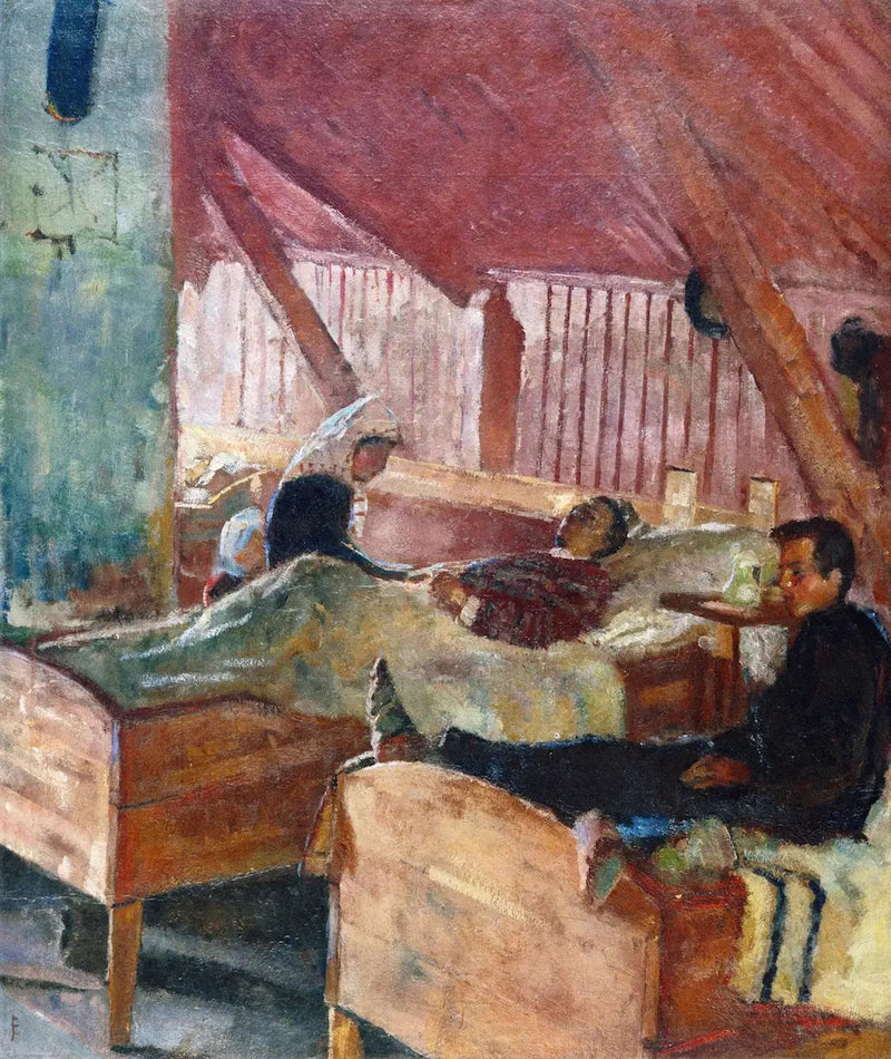 La Enfermería en Helgelandsmoen - Edvard Munch