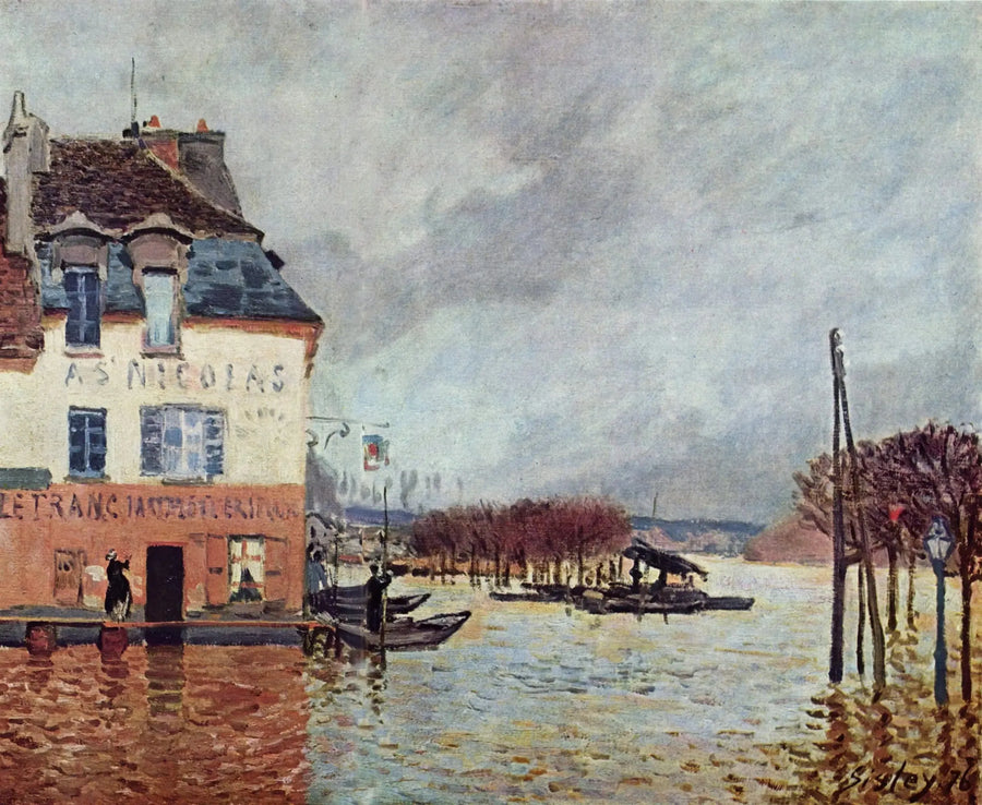 La inundación en Port-Marly - Alfred Sisley