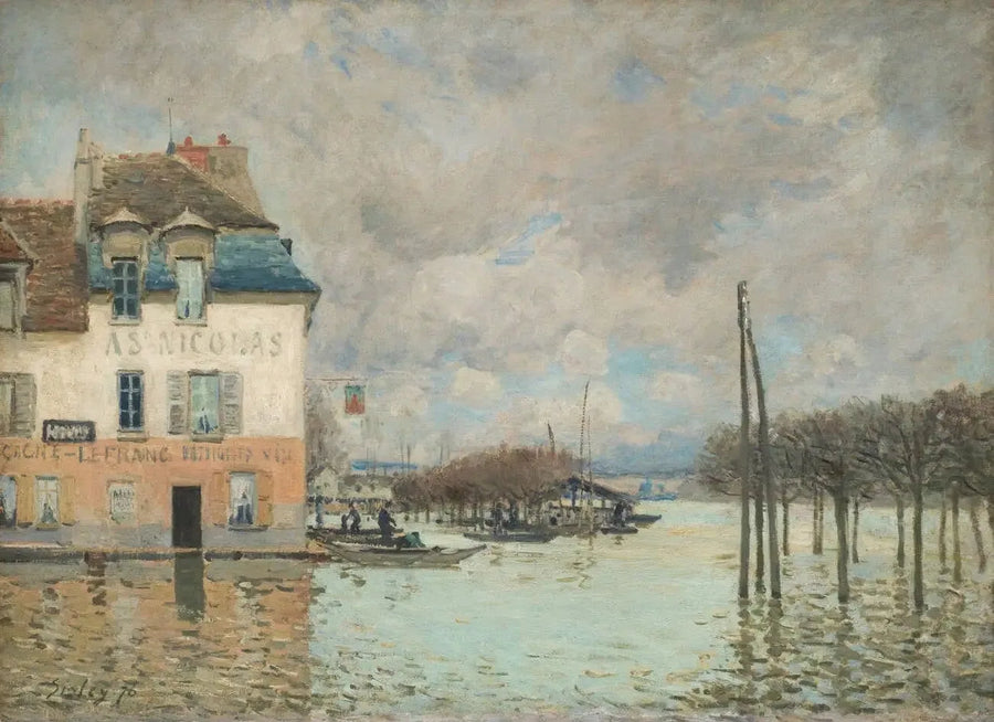 La inundación en Port-Marly - Alfred Sisley