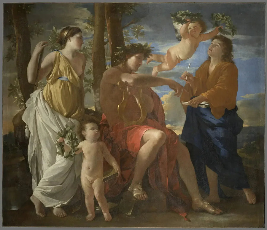 La inspiración del poeta - Nicolas Poussin