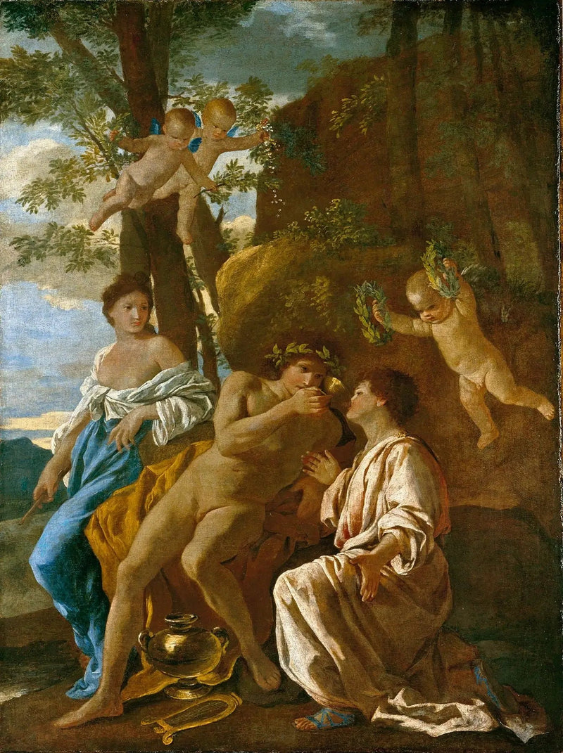 La inspiración del poeta - Nicolas Poussin
