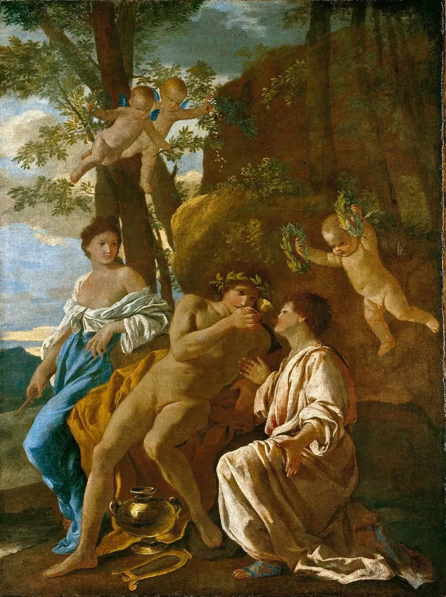 La inspiración del poeta - Nicolas Poussin