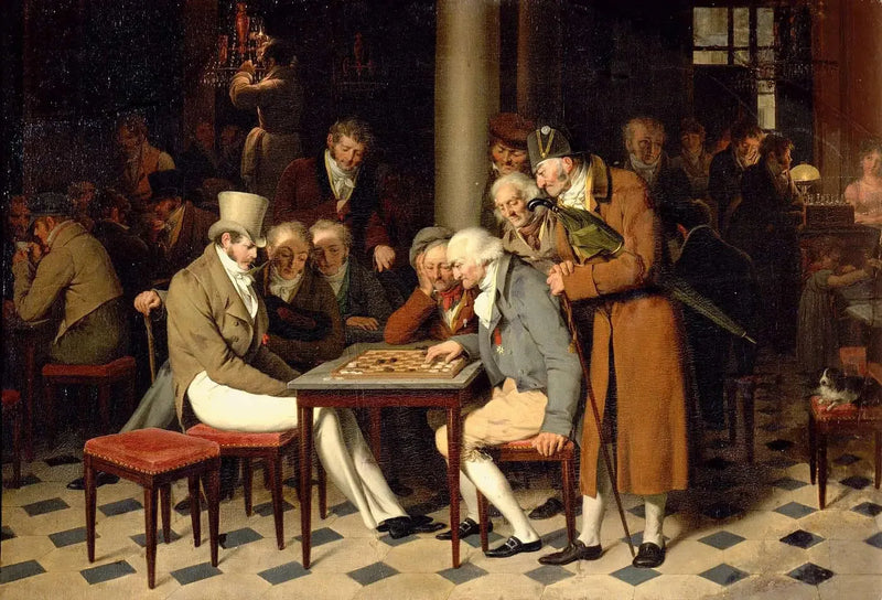 El interior de un café - Louis-Léopold Boilly