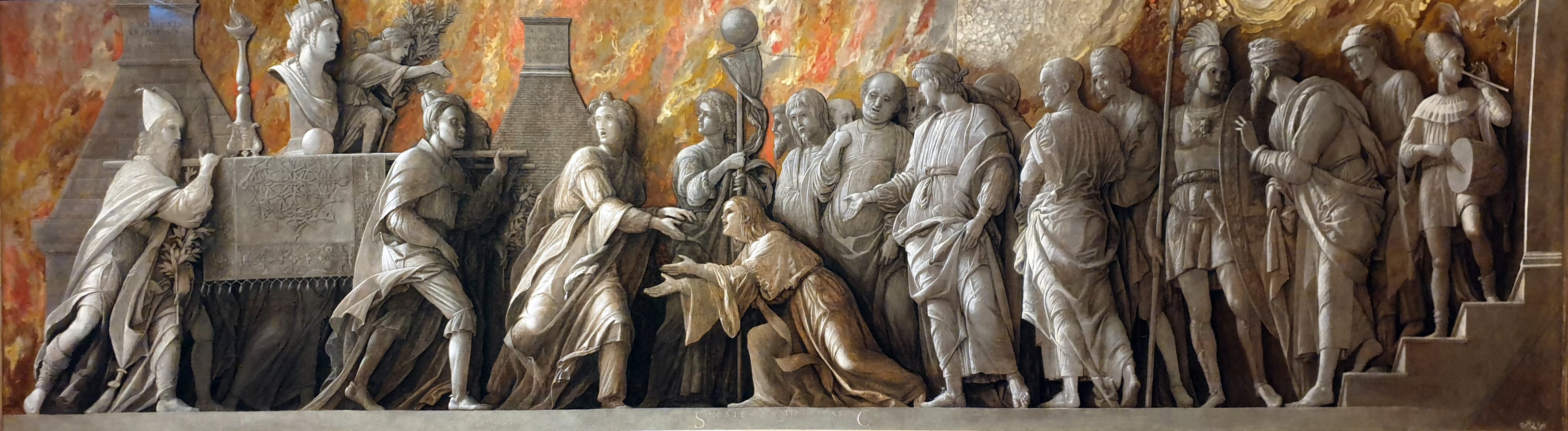 L'Introduction du culte de Cybèle à Rome - Andrea Mantegna image 1 reproduction de peinture à l’huile