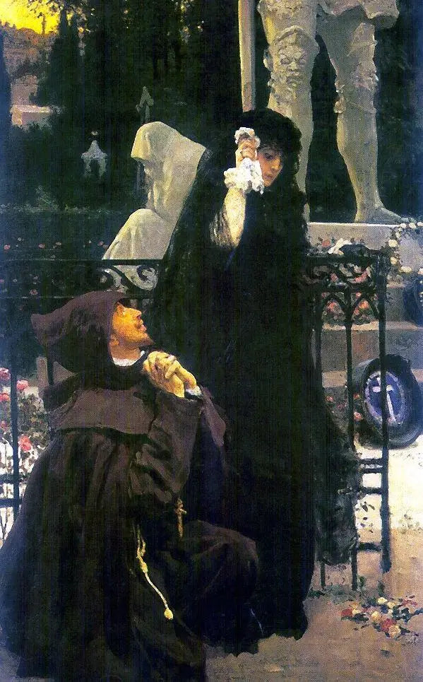 El invitado de piedra. Don Juan y Doña Ana - Ilya Repin