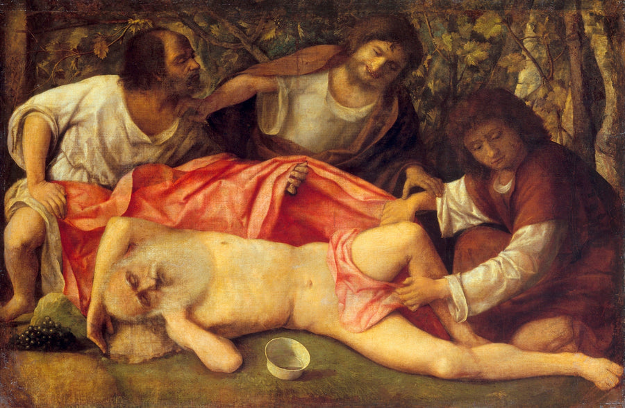 La embriaguez de Noé - Giovanni Bellini