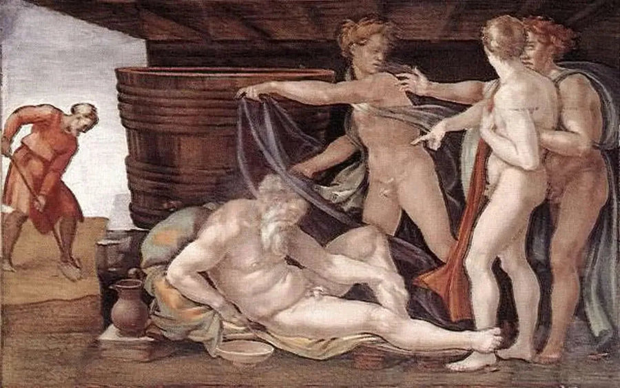 La embriaguez de Noé - Miguel Ángel