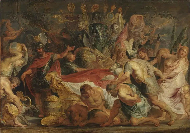 La obsequiosidad de Decio Mus (Tito Livio VIII, 6-9-10), después de 1616 - Peter Paul Rubens