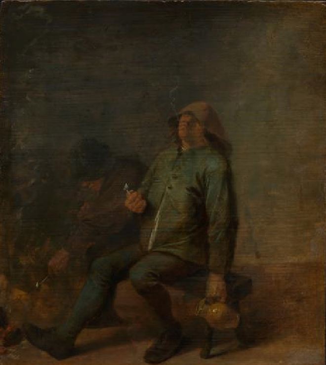 L'Odorat - Adriaen Brouwer image 1 reproduction de peinture à l’huile