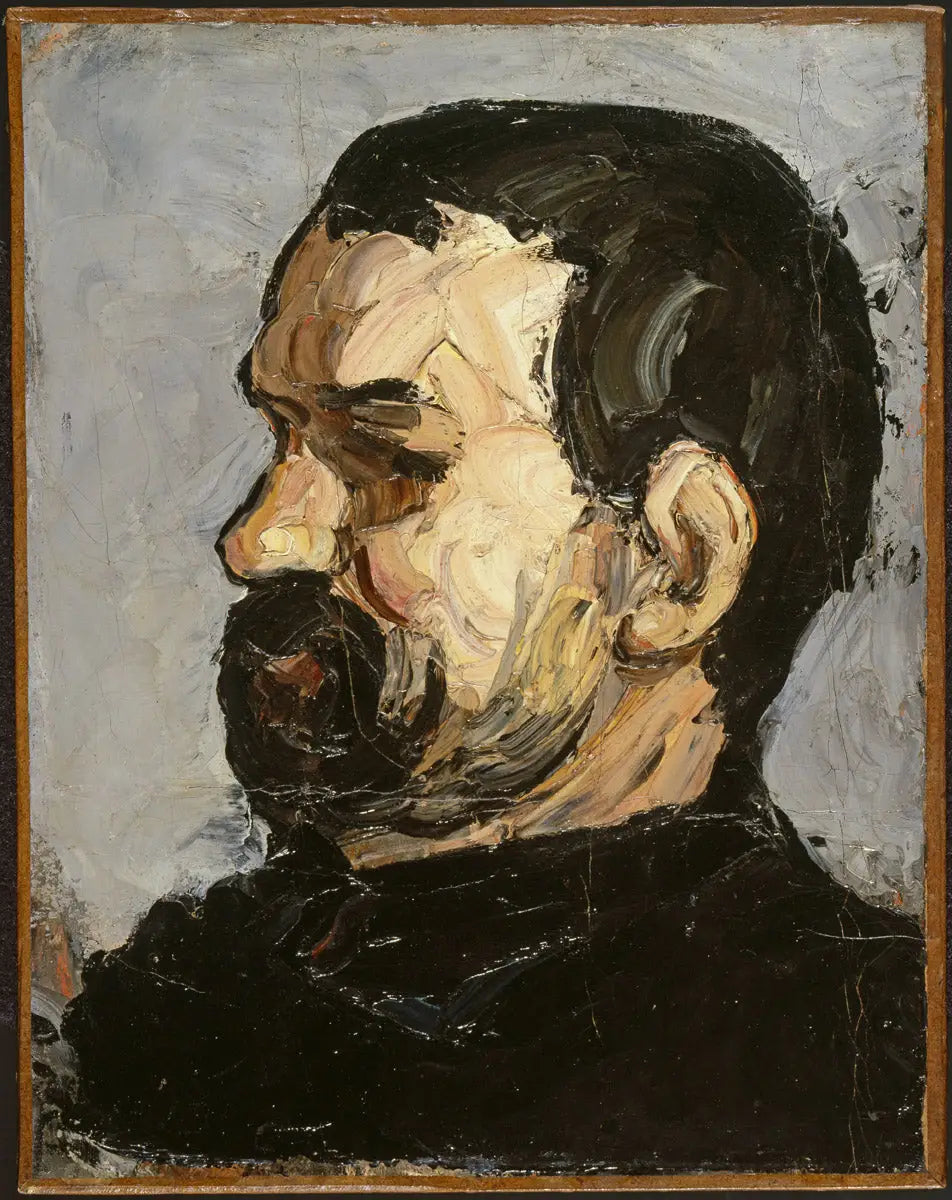 L'Oncle Dominique de profil - Paul Cézanne image 1 reproduction artisanale de tableau