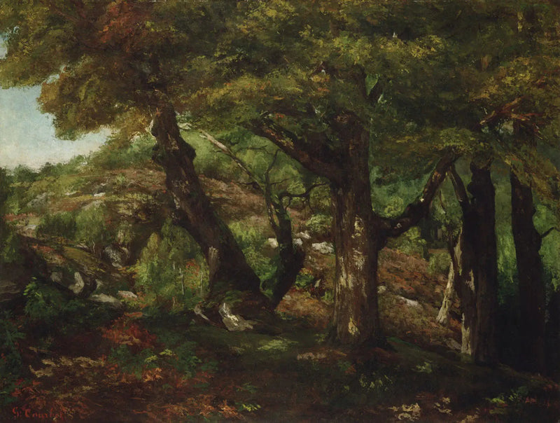 La orilla del bosque - Gustave Courbet