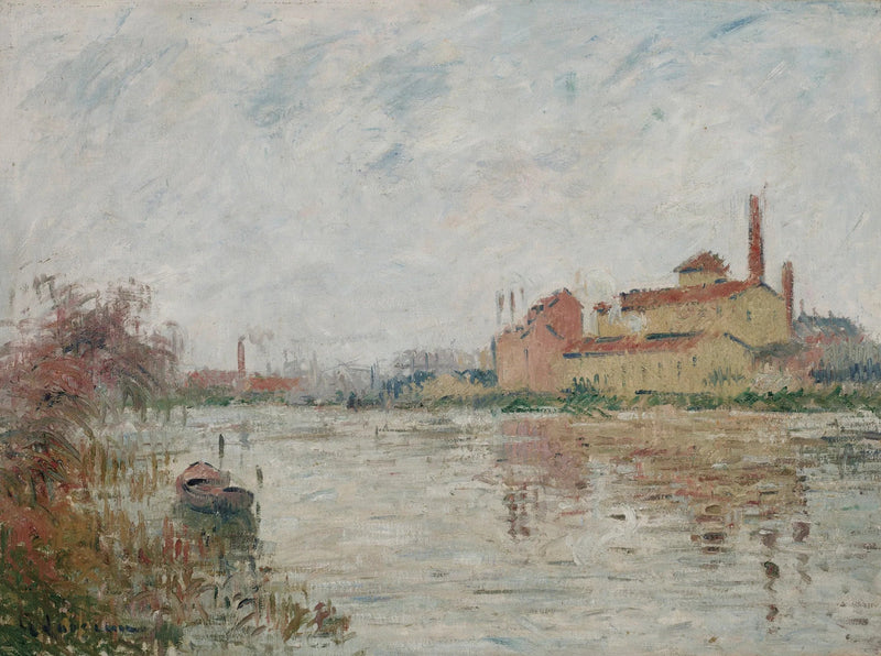 La fábrica junto al río - Gustave Loiseau