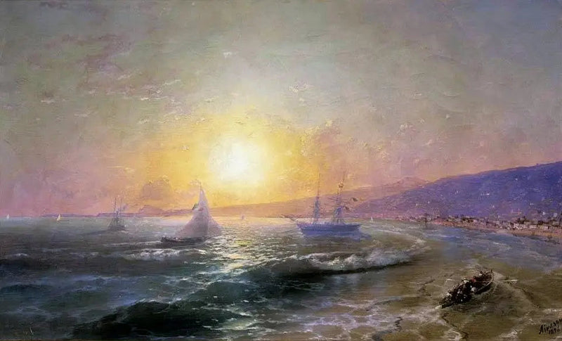 La bahía al amanecer. - Iván Aivazovski