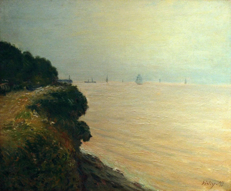 La Bahía de Langland - Alfred Sisley