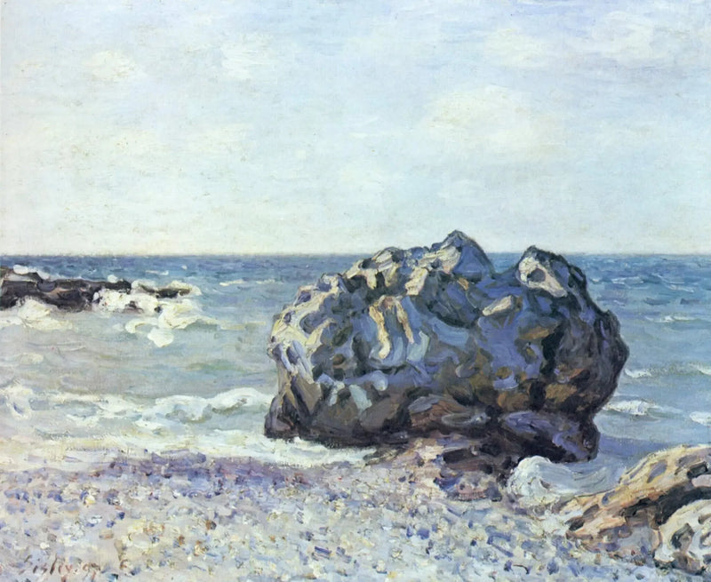 La Bahía de Langland, la Roca de Storr, Mañana - Alfred Sisley