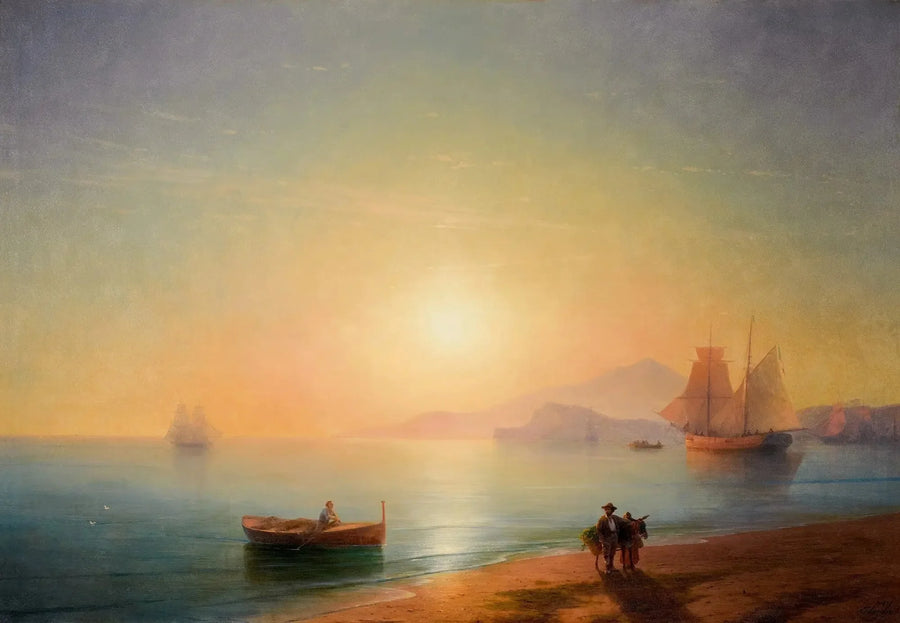 La bahía de Nápoles - Ivan Aïvazovski