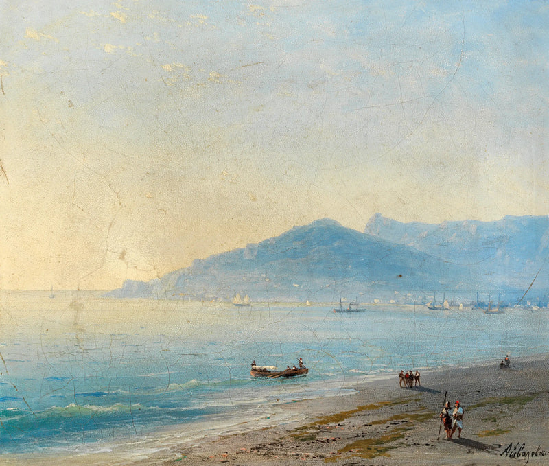 La bahía de Yalta con las montañas Magobi y Ai Petri - Ivan Aïvazovski