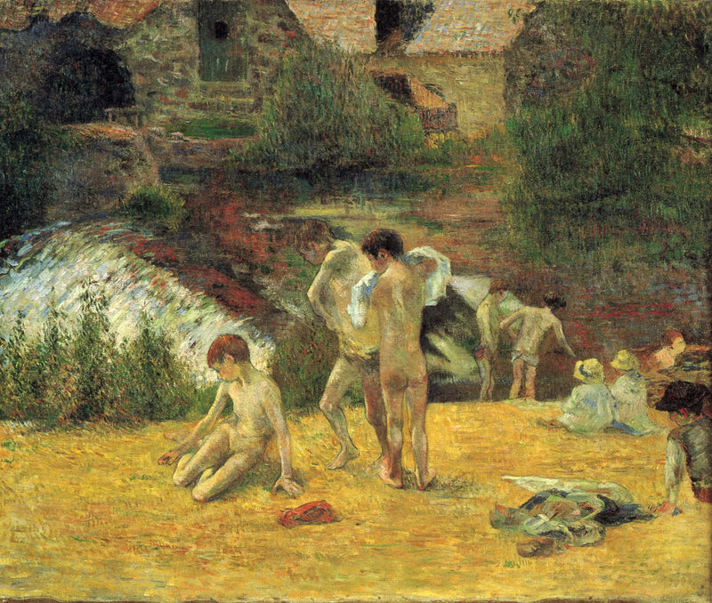 El Baño en el Molino del Bosque de Amor - Paul Gauguin