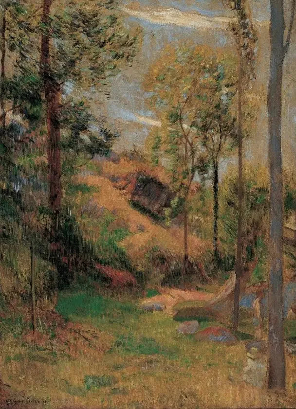El baño frente al puerto de Pont-Aven - Paul Gauguin