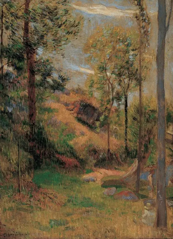 El baño frente al puerto de Pont-Aven - Paul Gauguin