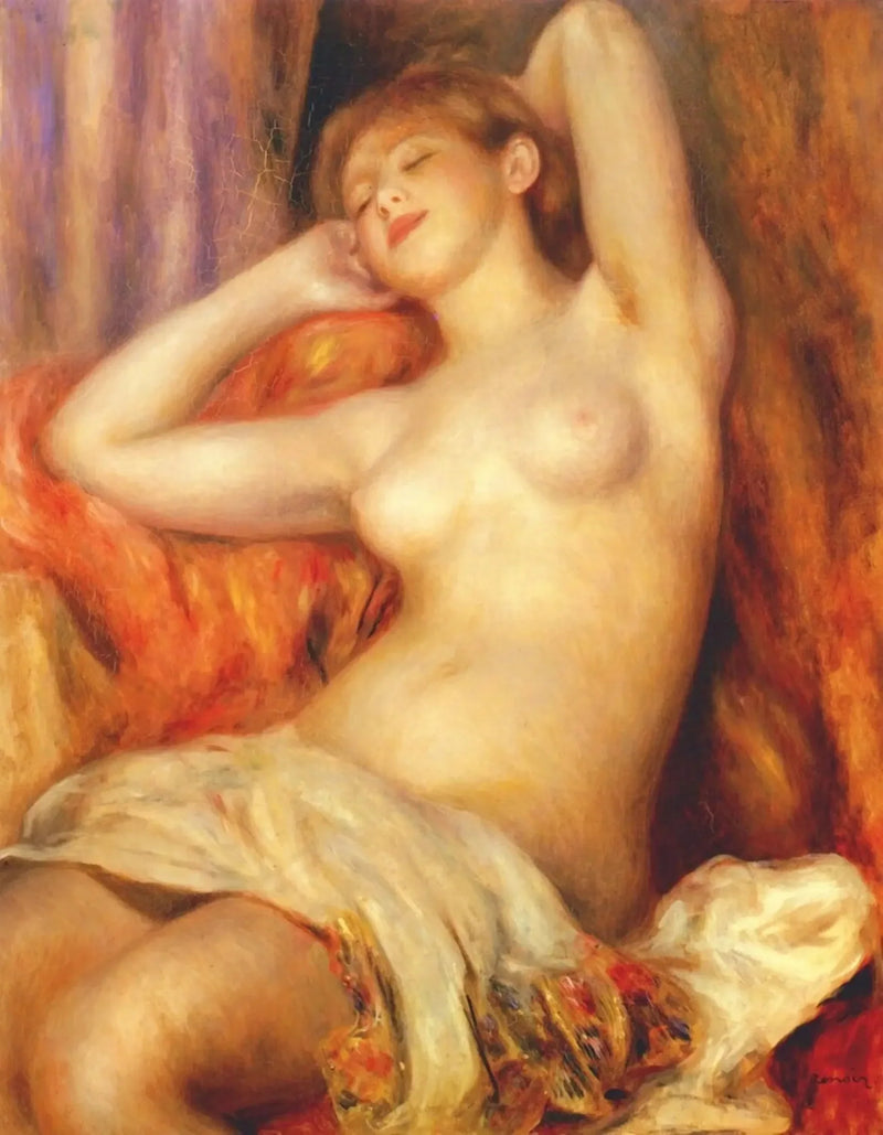 La Baigneuse dormida - Pierre-Auguste Renoir