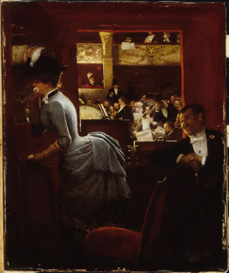 La bañera, en el teatro de los Variétés - Jean Béraud