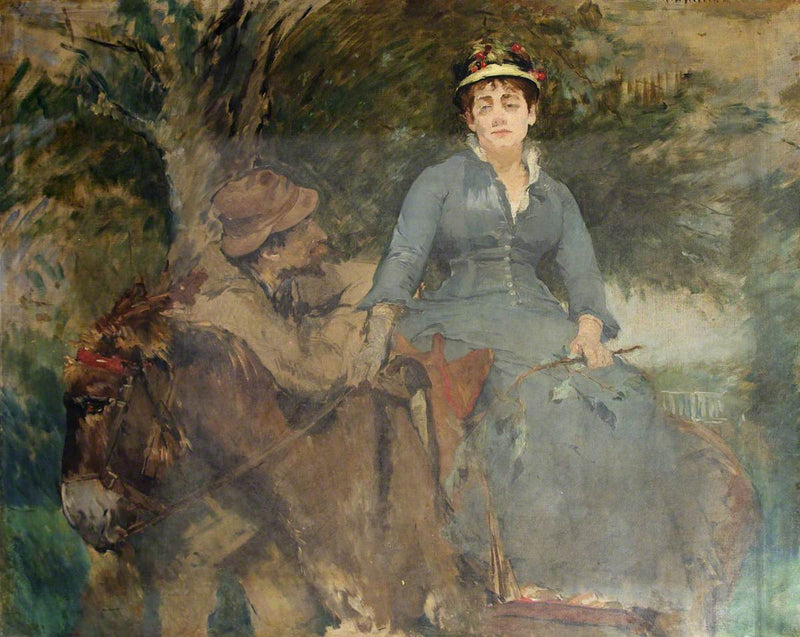 La paseo a dos de asno - Eva Gonzalès