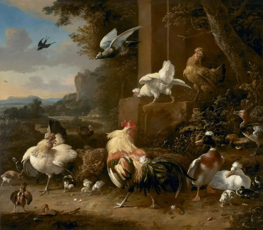 La granja - Melchior de Hondecoeter