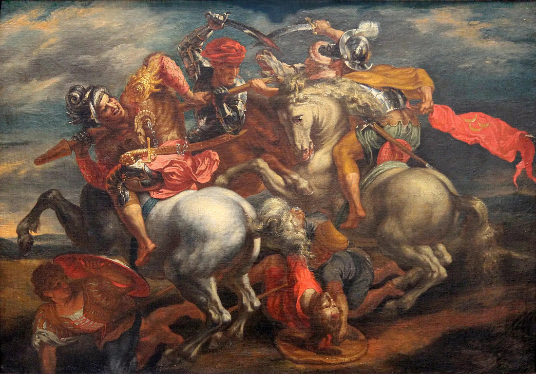 "La batalla de Anghiari" (La lucha por el estandarte). - Peter Paul Rubens