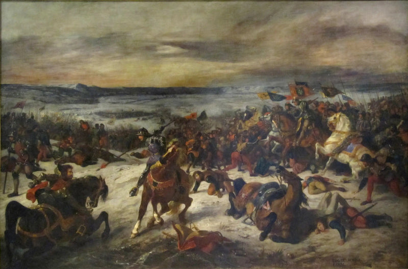 La Batalla de Nancy - Eugène Delacroix