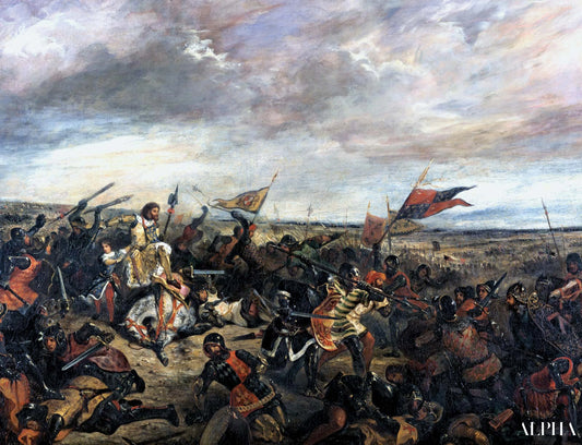 La bataille de Poitiers - Eugène Delacroix - Reproductions de tableaux et peintures haut de gamme