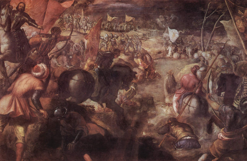 La batalla de Taro - Jacopo Tintoretto