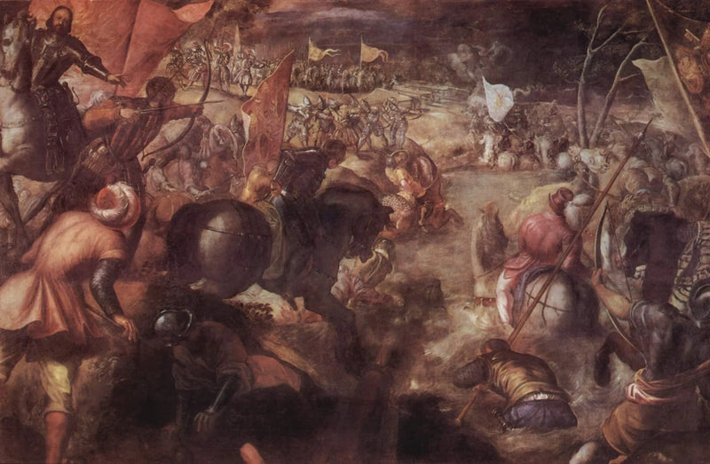 La batalla de Taro - Jacopo Tintoretto