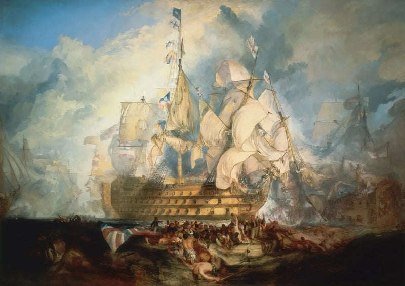 La Batalla de Trafalgar - J. M. W. Turner