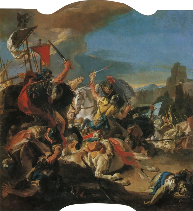 La batalla de Vercellae - Giovanni Battista Tiepolo
