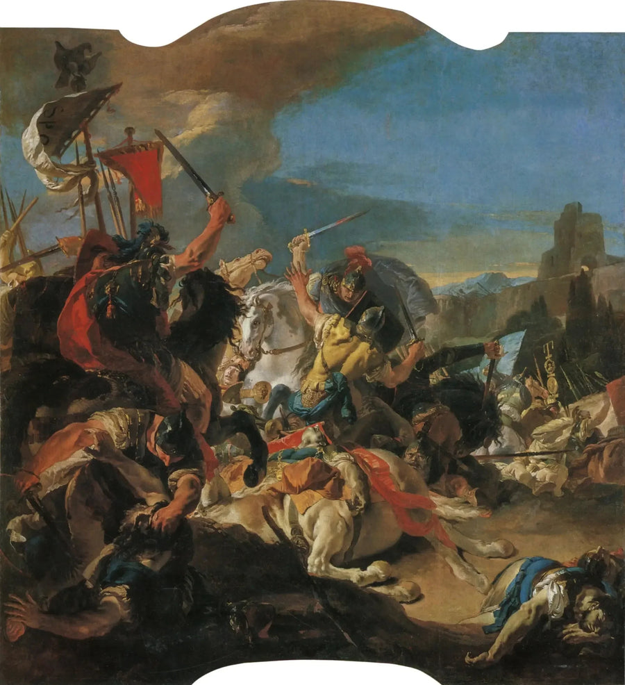 La batalla de Vercellae - Giovanni Battista Tiepolo