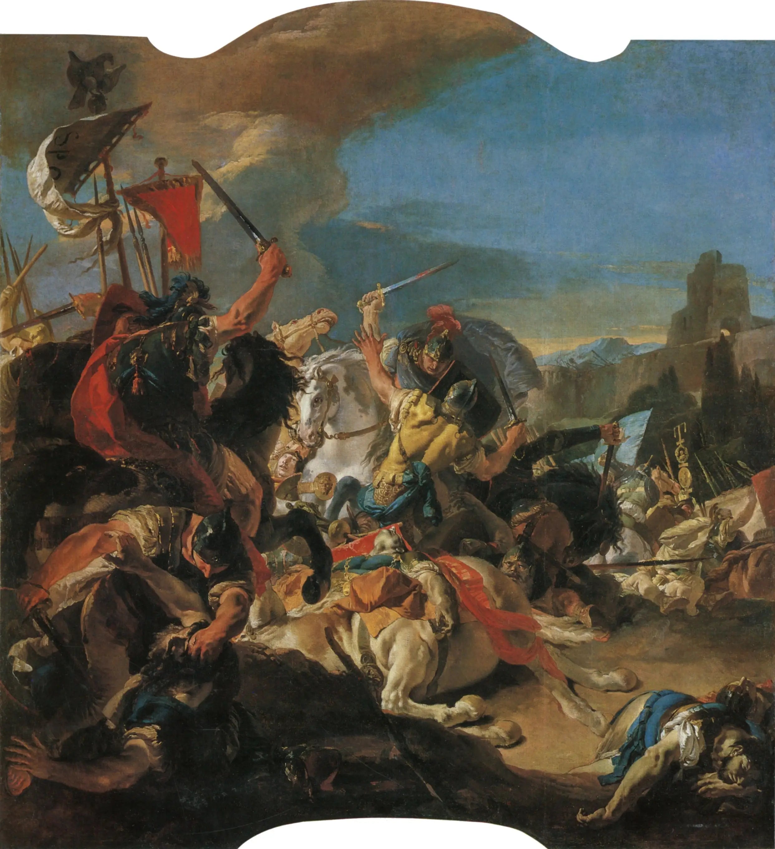 La bataille de Vercellae - Giovanni Battista Tiepolo - Alpha Reproduction