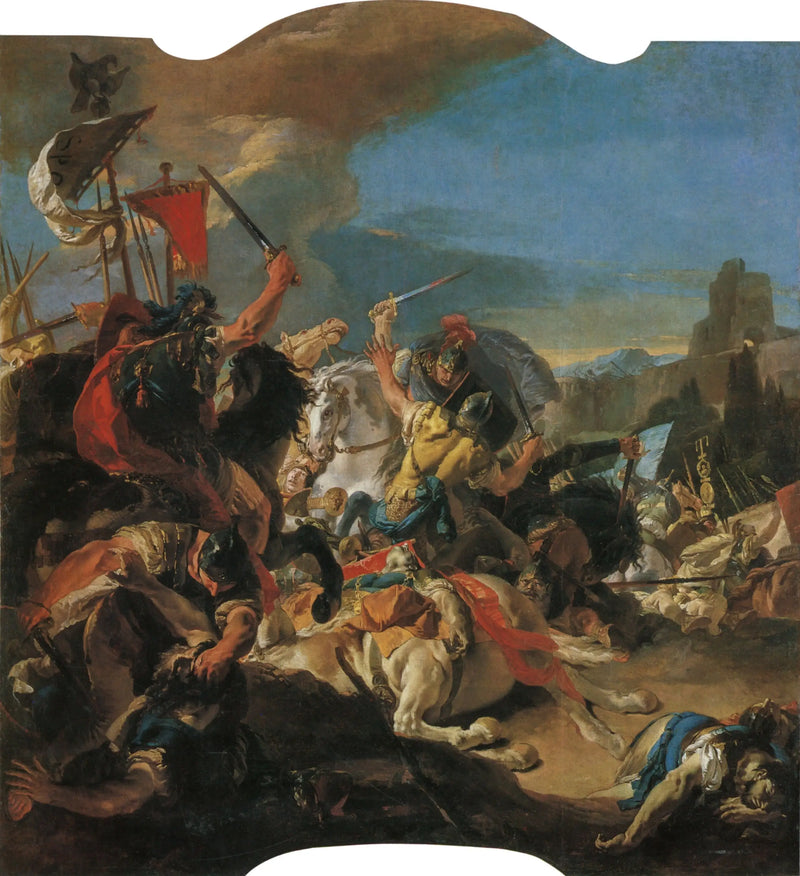 La batalla de Vercellae - Giovanni Battista Tiepolo