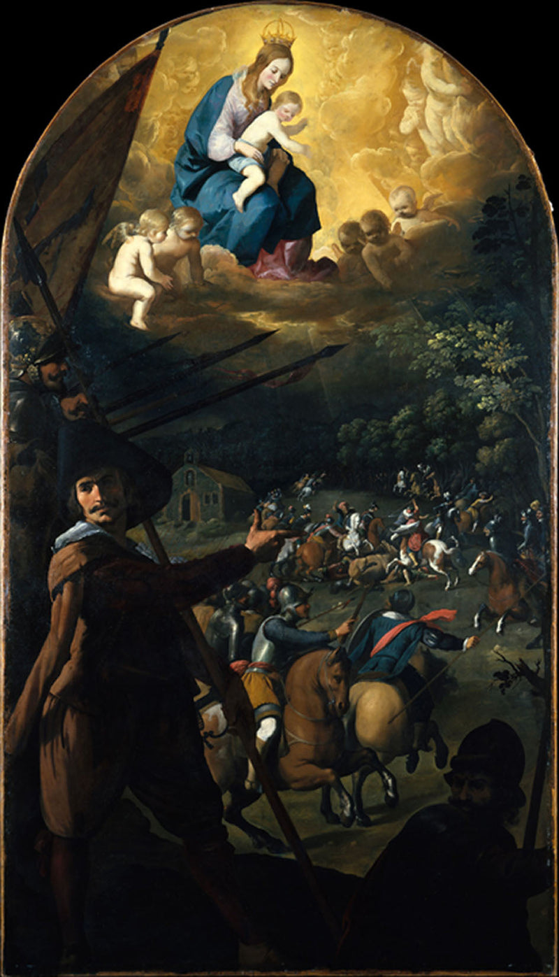 La batalla entre los cristianos y los moros en El Sotillo - Francisco de Zurbarán