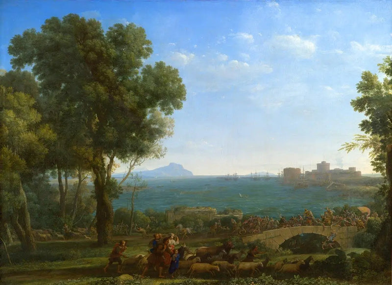 La Batalla sobre el puente - Claude Lorrain