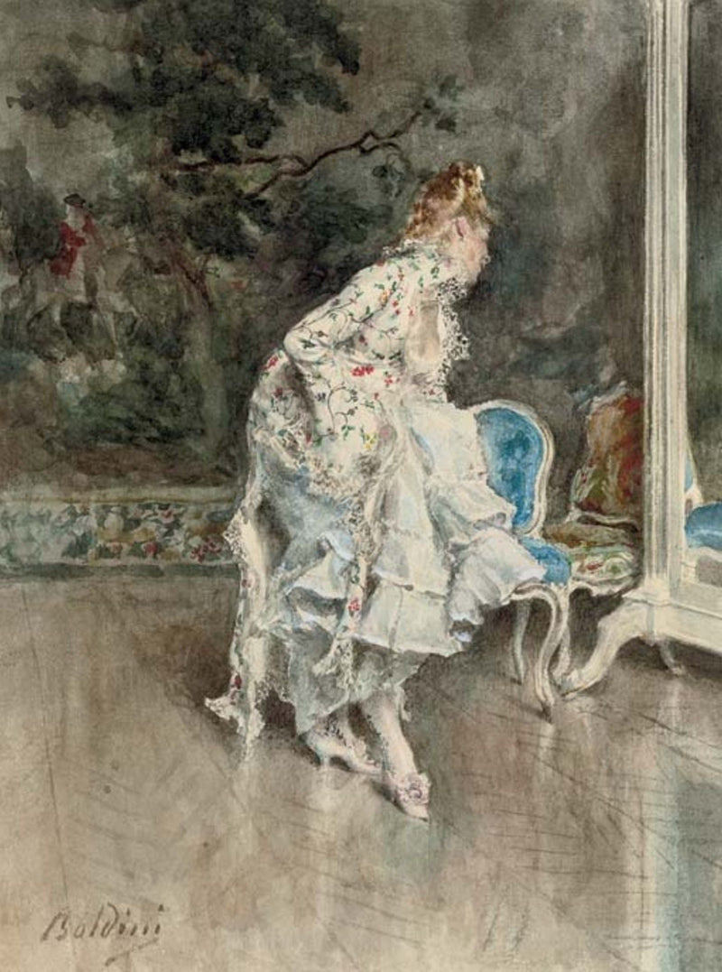 La belleza frente al espejo - Giovanni Boldini